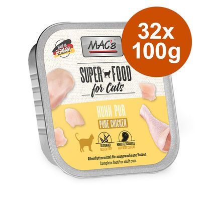 Ekonomipack: MAC's Cat kattfoder portionsform 32 x 100 g