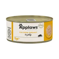 Pachet economic Applaws Adult Conserve în gelatină 24 x 70 g - Pui