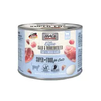 MAC's Kitten 6 x 200 g pour chaton - Kitten veau & cœurs de poulet