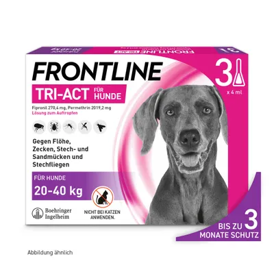 Frontline® TRI-ACT Hunde L (20 - 40 kg) - 3 Pipetten x 4 ml
