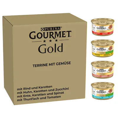 Jumbo pakiranje Gourmet Gold Terrine 96 x 85 g - S povrćem