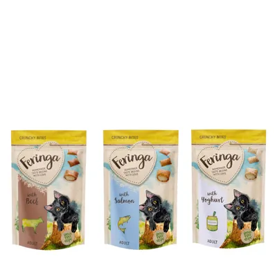 Feringa Crunchy Bites vegyes próbacsomag 3 x 30 g - Marha + joghurt & lazac
