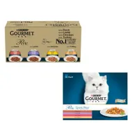 96 x 85g Gourmet Perle Pouches Wet Cat Food + 12 x 85g Wet Cat Food Free! * - Mixed Mega Pack Chef's Collection in Gravy (96 x 85g) + Mixed Pack Country Medley in Jelly (12 x 85g)