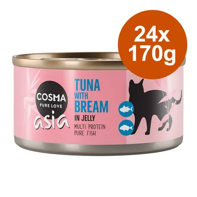 Økonomipakke Cosma Asia i Gelé 24 x 170 g