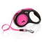 Laisse-enrouleur flexi New Neon (5 m), rose pour chien taille S : jusqu'à 15 kg