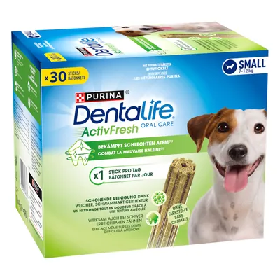 PURINA Dentalife Active Fresh Daily Dental Snacks pentru câini mici  - 30 sticksuri