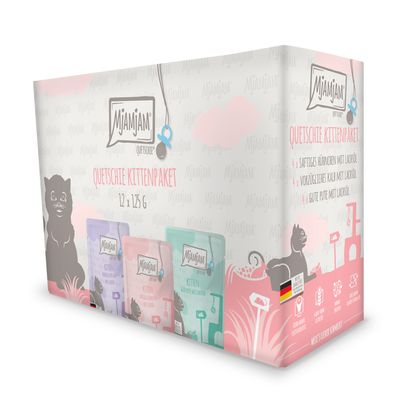 Nourriture pour chatons, veau de qualité supérieure avec huile de saumon. Fabriqué en Allemagne, teneur élevée en viande, sans céréales, monoprotéine, aliment complet pour chatons.