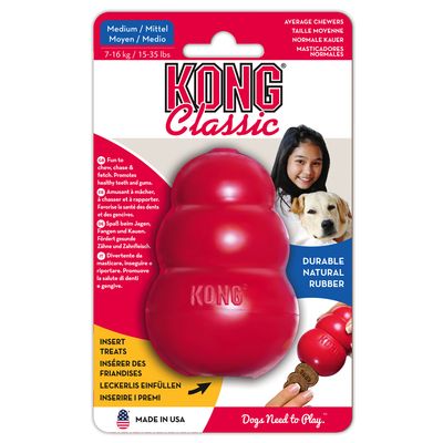 KONG Classic koloru czerwonego, M ok. 8,5 cm