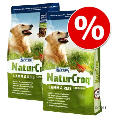 Økonomipakke: 2 x storsekker  Happy Dog Natur