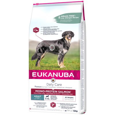 Eukanuba Adult Mono-Protein au saumon pour chien 12 kg