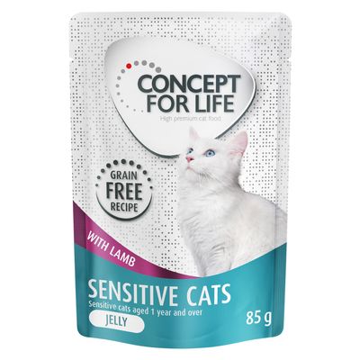 Concept for Life Sensitive Cats viljaton lammas – hyytelössä 24 x 85 g