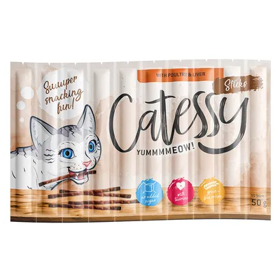 Catessy Sticks 10 ks - Drůbeží & játra 10 x 5 g