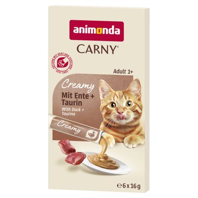 animonda Carny Adult Creamy 6 x 16 g Ente & Taurin