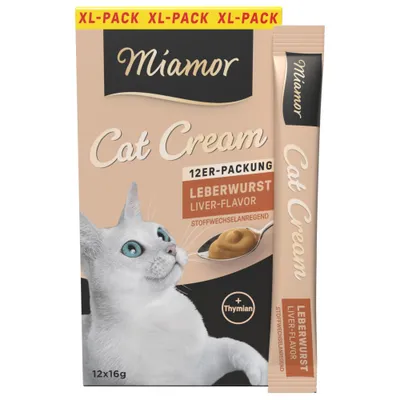 Miamor Cat Snack Liver Paté Cream - Ekonomipack: 24 x 16 g Miamor Cat Snack Liver Paté Cream - Ekonomipack: 24 x 16 g