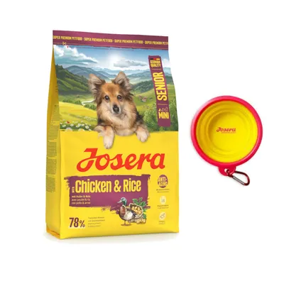 Josera Mini 900 g / 3 kg / 10 kg + Gamelle de voyage en silicone offerte ! - Senior poulet et riz (900 g)
