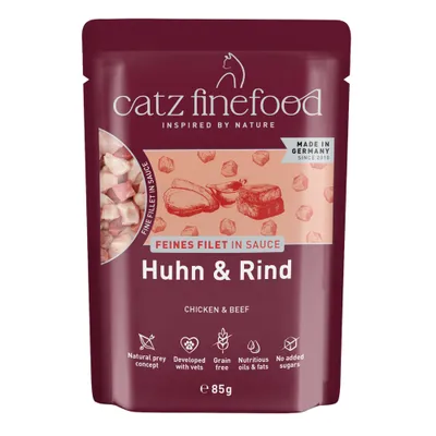 catz finefood Feines Filet 16 x 85 g - Huhn & Rind catz finefood Feines Filet 16 x 85 g - Huhn & Rind