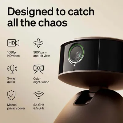 Petlibro KI-huisdiercamera Scout Smart - L 9,2 x B 9,2 x H 10,4 cm