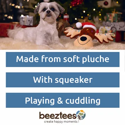 Realizzato in morbido peluche, con squeaker, ideale per giocare & coccolare. beeztees crea momenti felici!