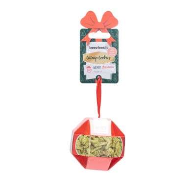 Beeztees Katzensnack Weihnachts-Katzenminz Cookies 30 g - Lachs
