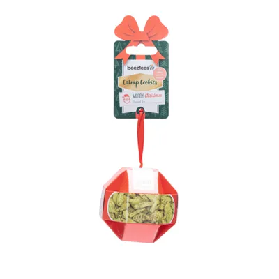 Beeztees Katzensnack Weihnachts-Katzenminz Cookies 30 g - Lachs Beeztees Katzensnack Weihnachts-Katzenminz Cookies 30 g - Lachs