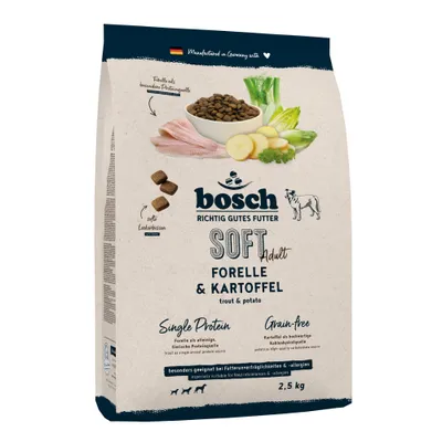 bosch HPC Soft Adult pstruh a brambory - 2,5 kg