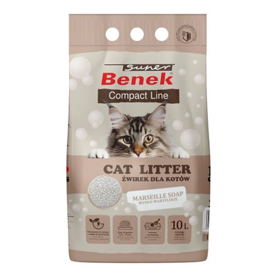 Super Benek Katzenstreu Compact Marseille Soap - 10 l