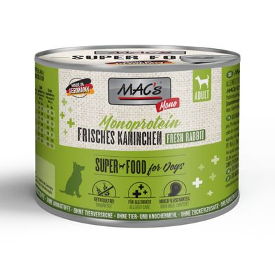 MAC's Dog Monoproteïne Verse Konijn - 6 x 200 g