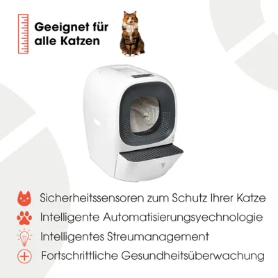 Cat Mate Smarte Katzentoilette mit App-Steuerung - weiss