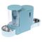 TIAKI Futter- und Wasserspender, hellblau bis 1,3 kg Trockenfutter & 3 l Wasser