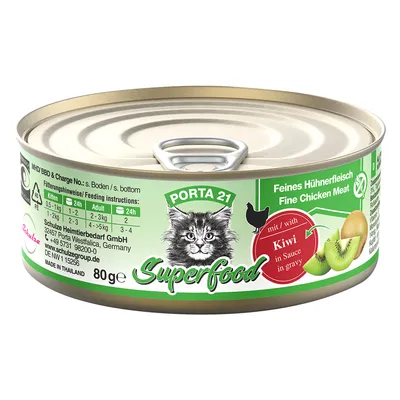 Porta 21 Superfood 6 x 80 g - Huhn mit Kiwi