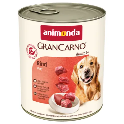  Výhodné balení animonda GranCarno Original 24 ks (24 x 800 g) - senior: hovězí a jehněčí