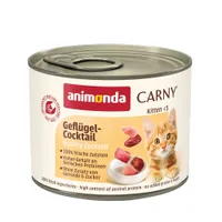 animonda Carny Kitten 12 x 200 g Kattenvoer - Gevogelte-cocktail