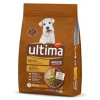  Croquettes Ultima pour chien 11 + 3 kg / 9,5 +1,5 kg / 5,5 +1,5 kg/ 15,5 + 2,5 kg - Mini Adult poulet (5,5 kg + 1,5 kg)