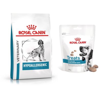 Royal Canin Veterinary Canine Hypoallergenic + Snack 3 x 230 g gratis! Hypoallergenic 2 kg