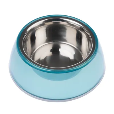 TIAKI Anti-Rutsch-Napf, transparent blau - 400 ml, Ø 16 cm
