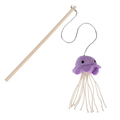 Caña TIAKI medusa juguete para gatos - 1 unidad