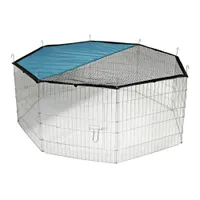 Kerbl Pet ośmiokątny kojec z ochroną przeciwsłoneczną - 8 elementów każdy, szer. x wys.: 57 x 56 cm