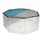Kerbl Pet 8-kantig hage med solskyddsnät 8 element á B 57 x H 56 cm