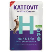 Kattovit Vital Care Hair & Skin Pouches with Poultry - 6 x 85g