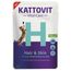 Kattovit Vital Care Hair & Skin Buste con Pollame Alimento umido per gatti 6 x 85 g