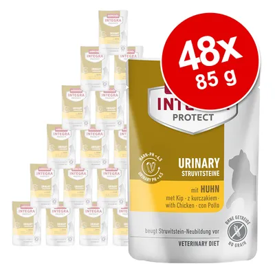 Animonda Integra Protect Urinary Struvitsten med kyckling, spannmålsfri, 48x85g. Förebygger nya struvitstenar. Veterinary Diet, Urinary pH <6,5.