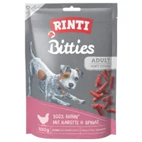 RINTI Extra Mini Bits 100 g - 4 x 100 g kuře s mrkví a špenátem