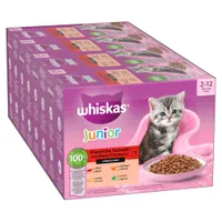 Mega pakiranje Whiskas Junior vrečke 48 x 85 g  - Klasični izbor v omaki