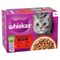 Whiskas 1+ buste 12 x 85 g Alimento umido per gatto Selezione Classica in Salsa