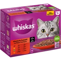 Multi pakiranje Whiskas 1+ Adult vrećice 12 x 85 g - Klasični izbor u umaku (12 x 85 g)