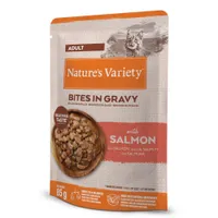 Nature's Variety Bites in Sosse Adult 44 x 85 g - mit Lachs