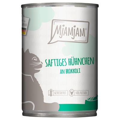 Sparpaket MjAMjAM 24 x 400 g saftiges Hühnchen an Brokkoli