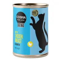 Cosma Drink 6 x 100 g pour chat - poitrine de poulet