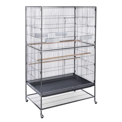 Cage TIAKI Grand Espace pour oiseaux - L 90 x l 58,4 x H 152,4 cm