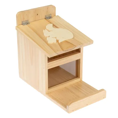 TIAKI Eichhörnchen Futterstation - L 16 x B 26 x H 22 cm